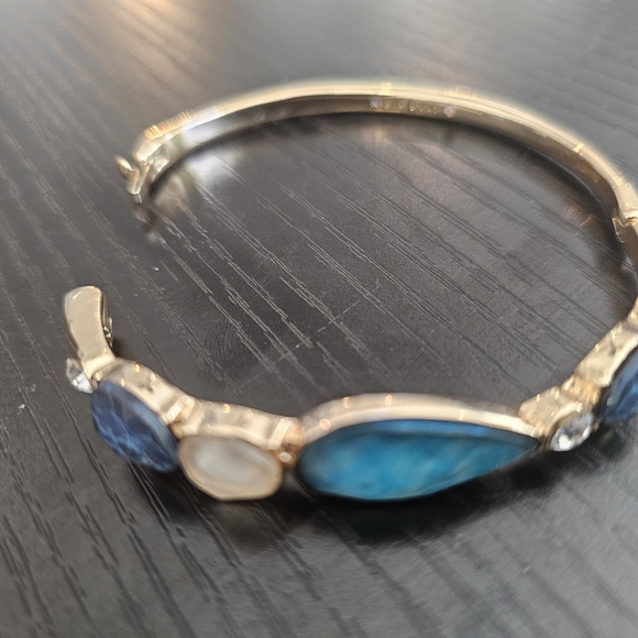 Anne Klein Elegant Blue and Gold Women's Bracelet - Picture 2 of 5